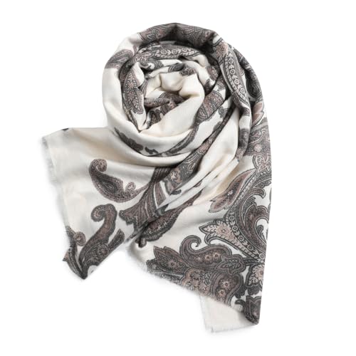 Superora Damen Schals Weiche Warm Stola Herbst Winter Gedruckt Langer Schal Scarf Print Multicolour Paisley Muster 190cm*65cm von Superora