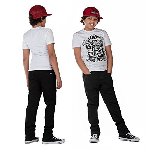 Superslick Kinderhose Slim fit Jungen Jeans Hose mit Stretch Kinder Größe 146-170 (164, schwarz) von Superslick