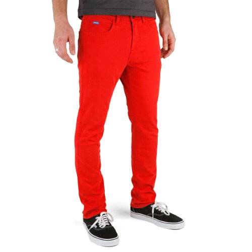 Superslick Tight Color Pant Slim Jeans Red, Red, 2 von Superslick