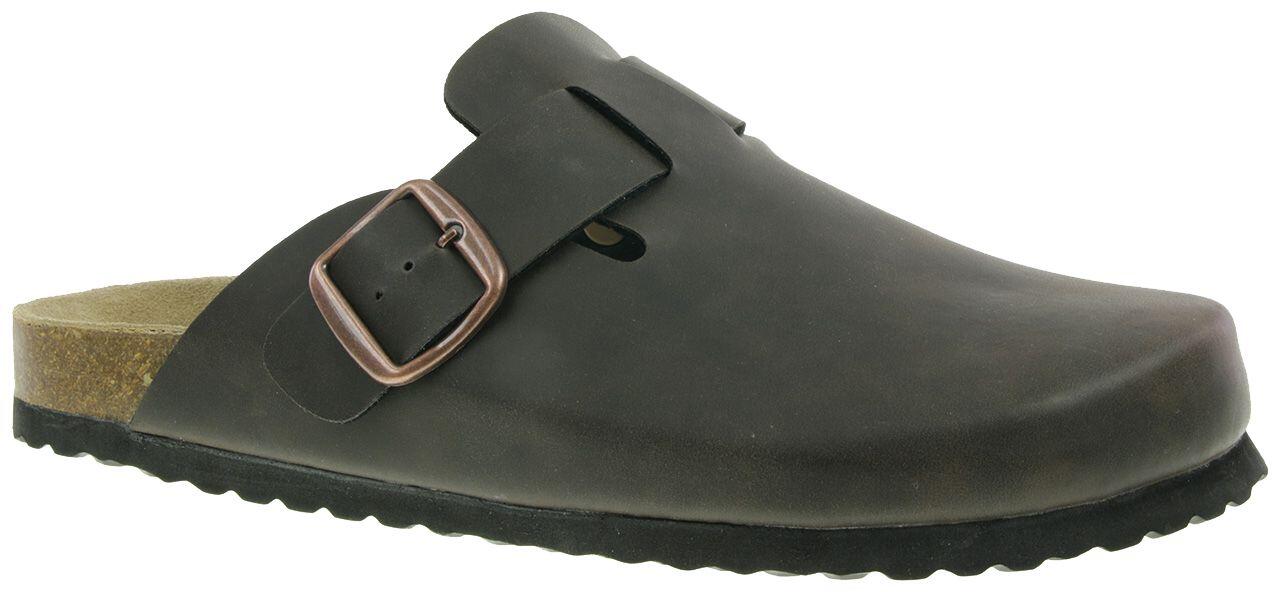 Bio Clogs Herren DK. BROWN - Gr. - 45 von Supersoft