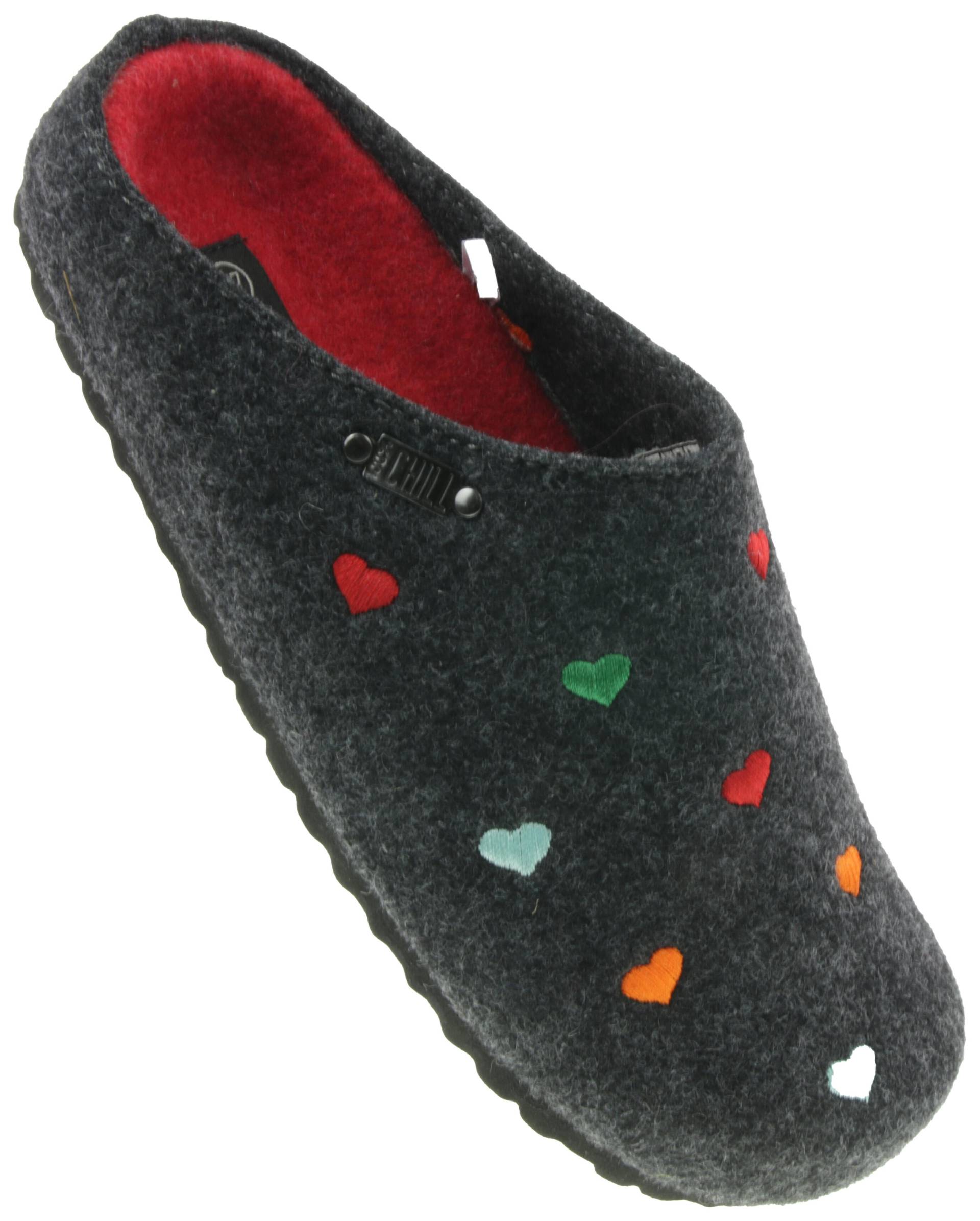 Damen Hausschuhe DK. GREY - Gr. - 38 von Supersoft