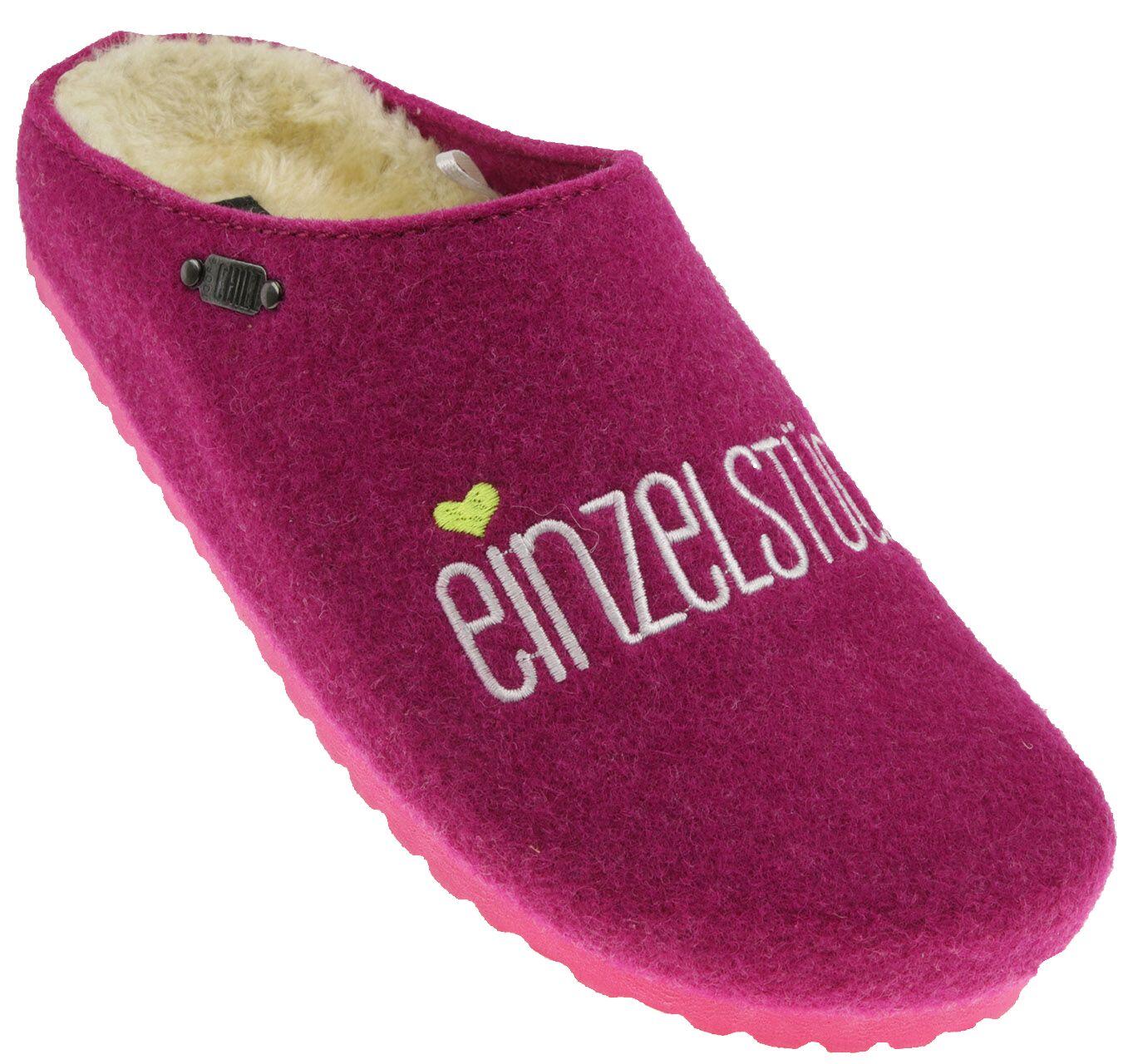 Damen Hausschuhe FUCHSIA - Gr. - 42 von Supersoft