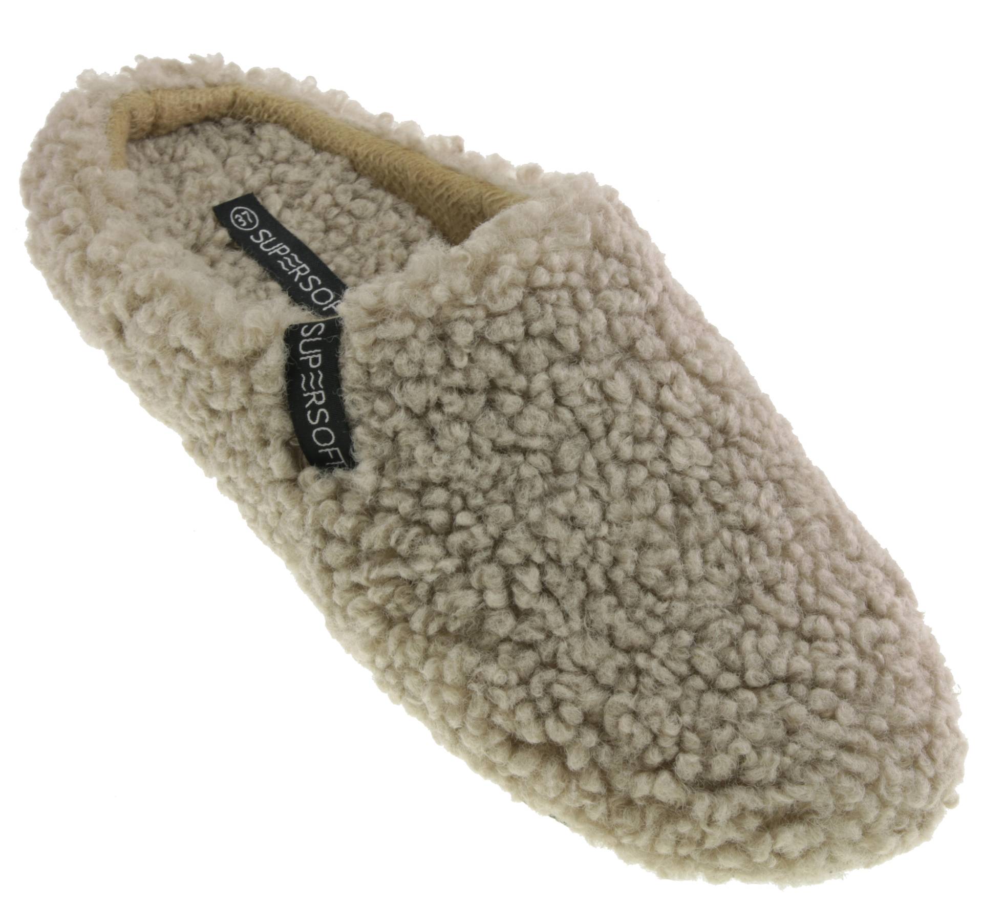 Damen Hausschuhe TAUPE - Gr. - 38 von Supersoft