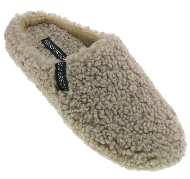 Damen Hausschuhe TAUPE - Gr. - 38 von Supersoft