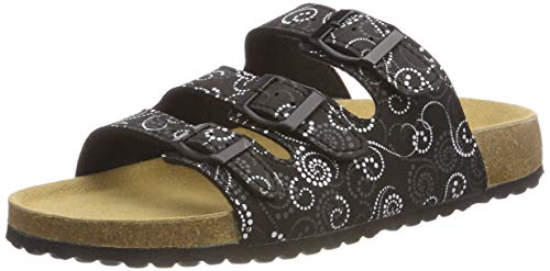 Supersoft Damen 274 138 Niedrige Hausschuhe, Schwarz (Black Multi 094) von Supersoft