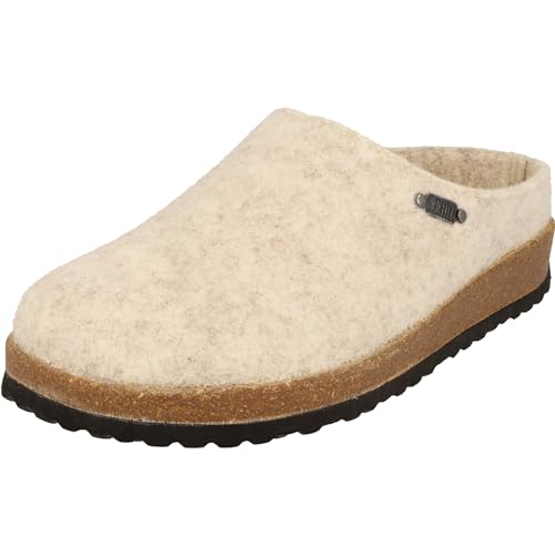 Supersoft Damen Hausschuhe gefüttert Clogs 522-474 weiche Filz Hüttenschuhe (Beige, EU Schuhgrößensystem, Erwachsene, Damen, Numerisch, M, 38) von Supersoft