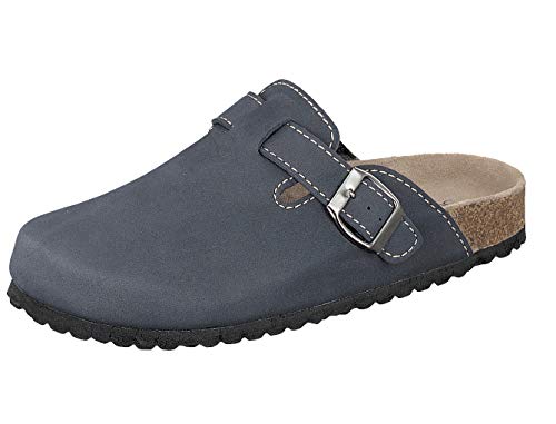 Supersoft Damen Schuhe Clogs Pantoletten Lederfußbett 276-002 in Blue (Numeric_36) von Supersoft