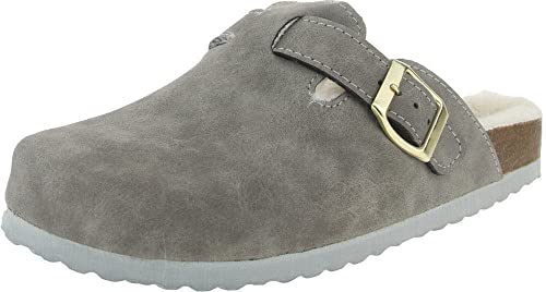 Supersoft Damen warme Hausschuhe Clogs 522-506 Pantoffeln gefüttert (Lt.Grey, eu_footwear_size_system, adult, women, numeric, medium, numeric_39) von Supersoft