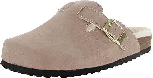 Supersoft Damen warme Hausschuhe Clogs 522-506 Pantoffeln gefüttert (Lt.Pink/Rose, eu_footwear_size_system, adult, women, numeric, medium, numeric_38) von Supersoft