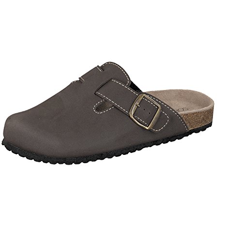 Supersoft Herren Hausschuhe 176-002 Pantoffeln mit Lederfußbett in Braun (44 EU) von Supersoft