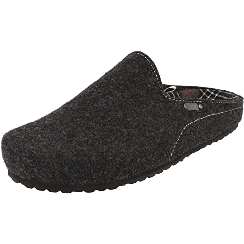 Supersoft Herren Hausschuhe Clogs 511-086 Filz Pantoffeln in 3 Farben (Dk.Grey, Numeric_46) von Supersoft