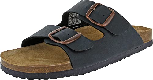 Supersoft Herren Schuhe 174-120 Pantoletten Sandalen 2er Riemen Hausschuhe Navy (Numeric_44) von Supersoft