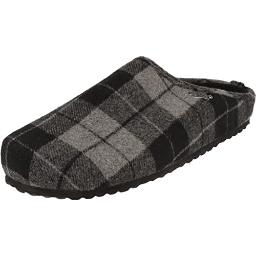 Supersoft Herren Schuhe Clogs Pantoffeln 511-154 Hausschuhe Karo-Muster Schwarz (Numeric_46) von Supersoft