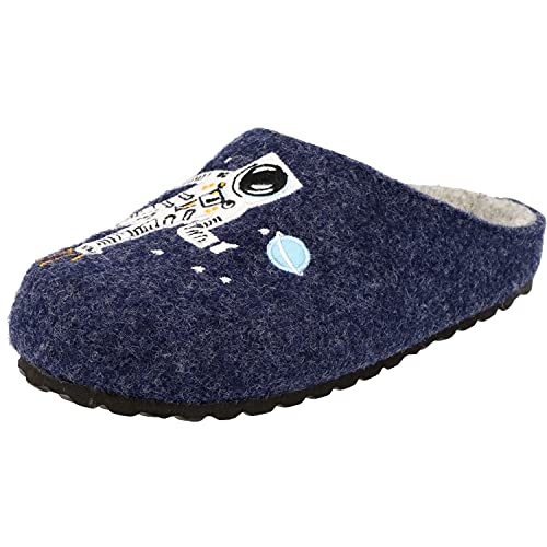 Supersoft Jungen Schuhe 542-275 Pantoffeln Clogs Hausschuhe Astronaut Navy (Numeric_29) von Supersoft