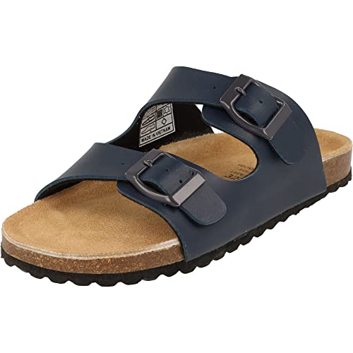 Supersoft Kinder Schuhe Sandalen Pantoletten Lederfußbett 474-006 Navy (Numeric_30) von Supersoft