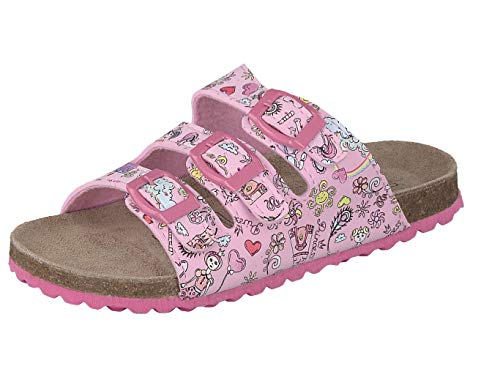 Supersoft Mädchen Hausschuhe Pantoffeln 274-195 Lt.Pink Prinzessin Motive (Numeric_35) von Supersoft