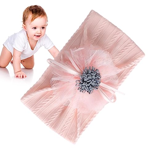 Baby Stirnbänder weich - Haarschmuck für Neugeborene mit 3D-Sonnenblumenmuster,Mesh-Baby-Haar-Accessoires, Baby-Mädchen-Haarspangen, Neugeborene-Stirnbänder für Mädchen Suphyee von Suphyee