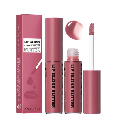 Glänzende Lippenglasur,Feuchtigkeitsspendender Lipgloss-Tönungs-Flüssiglippenstift - Langanhaltender Lip Plumper Gloss für trockene Lippen, Lippen-Make-up für Frauen und Mädchen Suphyee von Suphyee