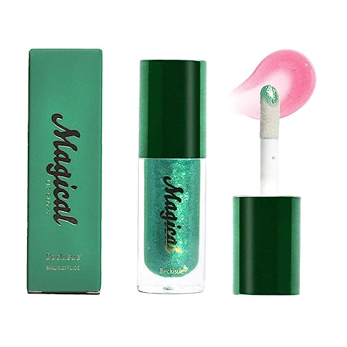 Glitzer-Lipgloss | Grüner Temperature Change Lipgloss,Grünes Temperaturwechsel-Schimmer-Lippenöl, feuchtigkeitsspendend für Frauen, Lippenpflegeprodukt Suphyee von Suphyee