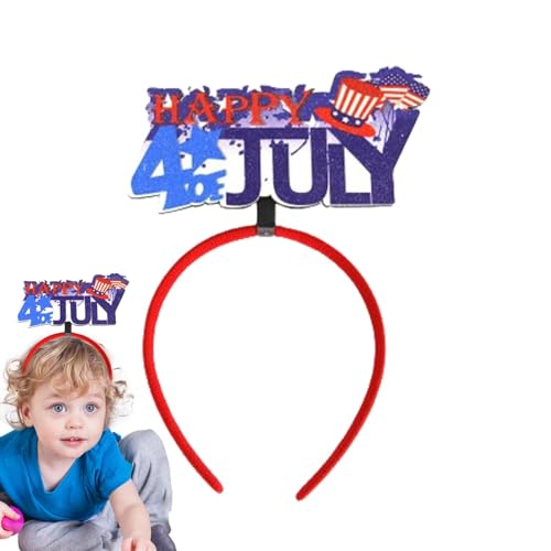 Haarschmuck zum Unabhängigkeitstag, Patriotische Haarbänder | Süßes patriotisches Stirnband für Frauen - Patriotisches Partyzubehör und Zubehör, Dekorationen, Haarband für Partygeschenke von Suphyee