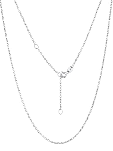 Suplight Halskette Silber Damen Silberkette Herren 925 Silber Choker Kette Gliederkette Ohne Anhänger Erbskette 46cm Panzerkette Geschenk für Frauen Mama von Suplight