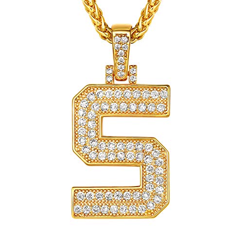 Suplight Buchstabe S Halskette für Männer Jungen 18k vergoldet Iced-Out Initiale Anhänger mit 56+5cm Weizenkette Blingbling Rapper Modeschmuck Accessoire Suplight Buchstabe S Halskette für Männer Jungen 18k vergoldet Iced-Out Initiale Anhänger mit 56+5cm Weizenkette Blingbling Rapper Modeschmuck Accessoire von Suplight
