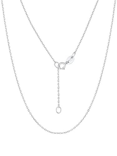 Suplight Silber Ketten Damen 925 Halskette Damen Modeschmuck Necklace Women 41cm Erbskette Gliederkette Ohne Anhänger Geschenk für Frauen Mama von Suplight