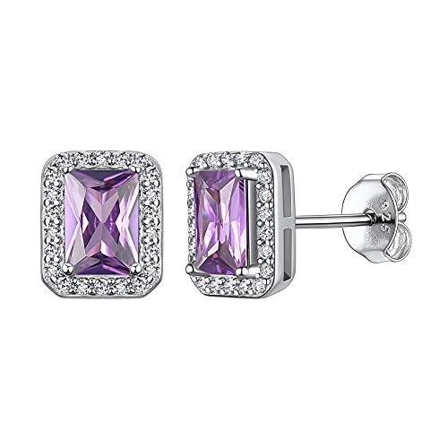 Suplight Ohrringe für Damen aus 925 Sterling Silber Kristall Ohrringe mit Geburtsstein Juni in Quadratschnittform Zirkonia Ohr Piercing Synthetischer Alexandrit Ohrschmuck für Freundin Mädchen Suplight Ohrringe für Damen aus 925 Sterling Silber Kristall Ohrringe mit Geburtsstein Juni in Quadratschnittform Zirkonia Ohr Piercing Synthetischer Alexandrit Ohrschmuck für Freundin Mädchen von Suplight