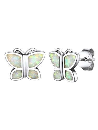 Suplight Opal Stein Schmetterling Ohrstecker 925 Sterling Silber Mädchen Kinder Opal Ohrschmuck Schmetterling Ohrringe, Guess Ohrringe Kommt in Geschenk Box Suplight Opal Stein Schmetterling Ohrstecker 925 Sterling Silber Mädchen Kinder Opal Ohrschmuck Schmetterling Ohrringe, Guess Ohrringe Kommt in Geschenk Box von Suplight