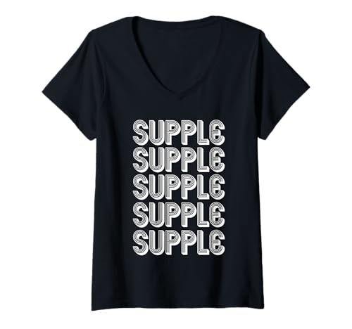Damen geschmeidig T-Shirt mit V-Ausschnitt Damen geschmeidig T-Shirt mit V-Ausschnitt von Supple Apparel