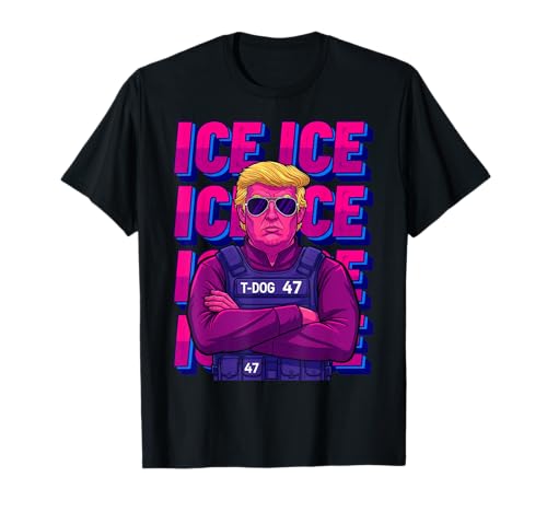 Trump Ice Agent Shirt, Ice Immigration T-Shirts für Herren T-Shirt Trump Ice Agent Shirt, Ice Immigration T-Shirts für Herren T-Shirt von Support ICE immigration