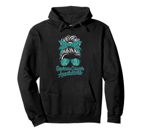 Ovarian Cancer Awareness Woman Kopftuch Blaugrün Band Pullover Hoodie Ovarian Cancer Awareness Woman Kopftuch Blaugrün Band Pullover Hoodie von Support Ovarian Cancer Awareness Month