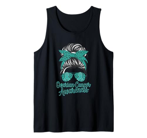 Ovarian Cancer Awareness Woman Kopftuch Blaugrün Band Tank Top Ovarian Cancer Awareness Woman Kopftuch Blaugrün Band Tank Top von Support Ovarian Cancer Awareness Month