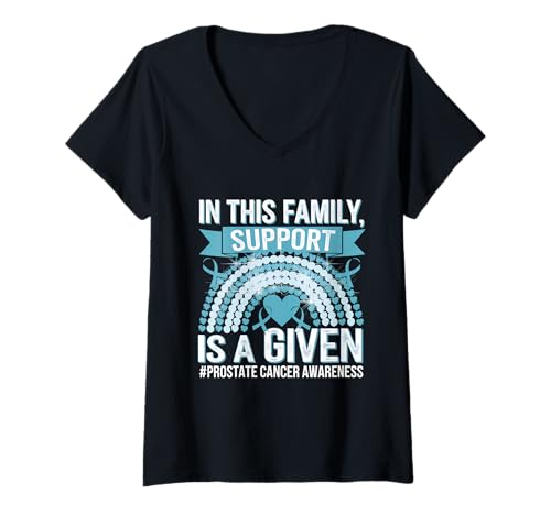 Damen Prostata-Bewusstsein hellblaues Band ist eine Given T-Shirt mit V-Ausschnitt Damen Prostata-Bewusstsein hellblaues Band ist eine Given T-Shirt mit V-Ausschnitt von Support Prostate Cancer Awareness Month