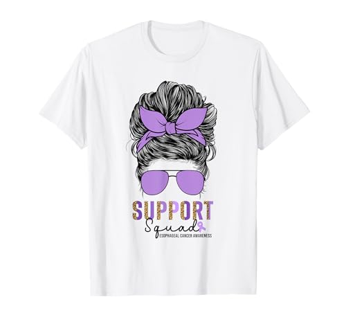 Support Squad Speiseröhrenkrebs Bewusstsein Frauen Immergrün T-Shirt Support Squad Speiseröhrenkrebs Bewusstsein Frauen Immergrün T-Shirt von Support Squad Esophageal Cancer Designs Co.