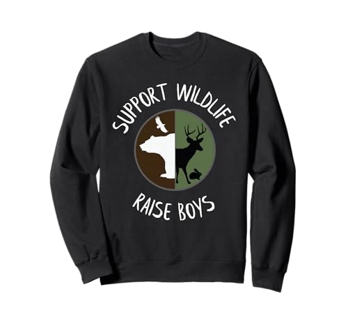 Support Wildlife Raise Jungen Muttertag Lustiger Junge Mama Sweatshirt von Support Wildlife Raise Boys Mother's Day Mom Gifts