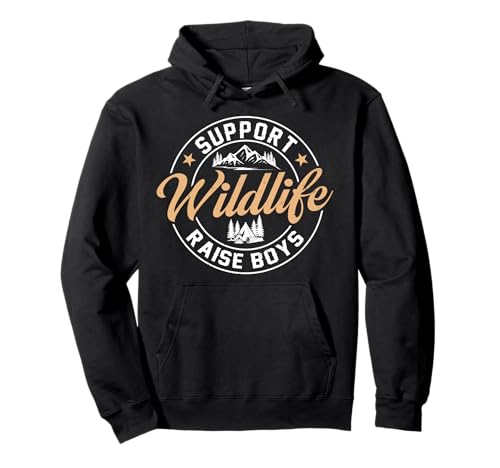 Support Wildlife Raise Jungen Outdoor Camping Lagerfeuer Leben Pullover Hoodie von Support Wildlife Raise Boys Tee