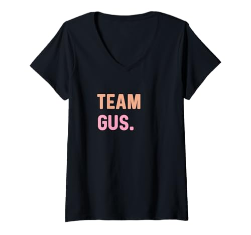 Damen Team Gus - Name T-Shirt mit V-Ausschnitt Damen Team Gus - Name T-Shirt mit V-Ausschnitt von Support Your Favorite Team by MJ
