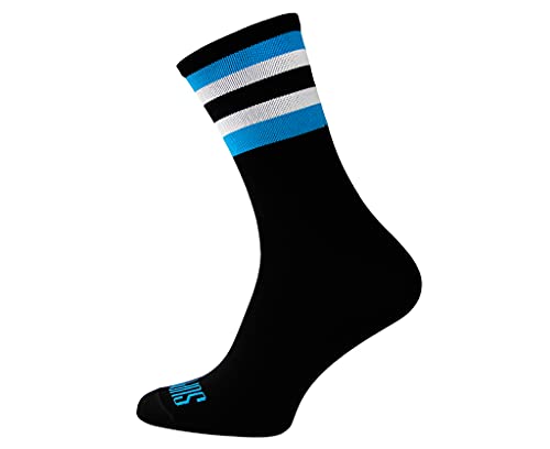 Support Herren Radsocken atmungsaktive Technologie rutschfeste Faser Unisex lustige Muster Radfahrer Zubehör für Wandern Laufen Klettern Radfahren Essentials, Blue Sky 42-44 EU von Support