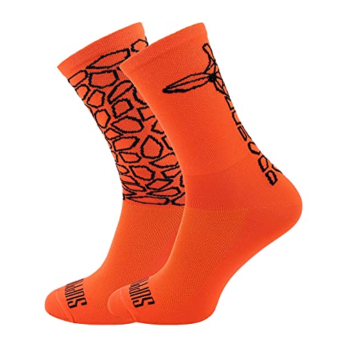 Support Herren Radsocken atmungsaktive Technologie rutschfeste Faser Unisex lustige Muster Radfahrer Zubehör für Wandern Laufen Klettern Radfahren Essentials, Giraffe 39-41 EU von Support