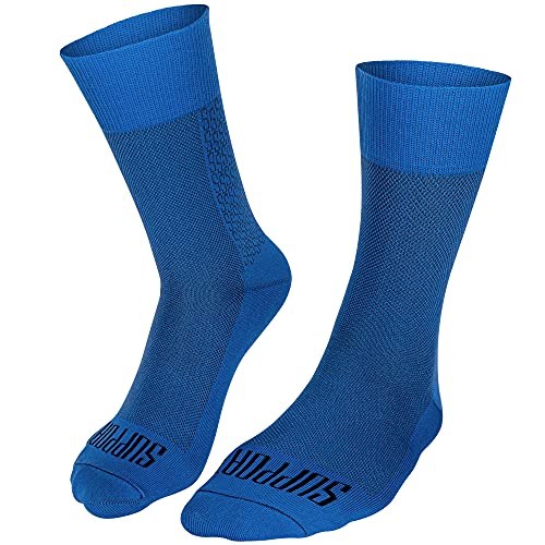 SUPPORT Superleichte Fahrradsocken für Herren, atmungsaktive Technologie, rutschfeste Faser, Unisex, Zubehör für Radfahrer, Wandern, Klettern, Radfahren, Reiten., Juicy Blue, 8-9 von Support