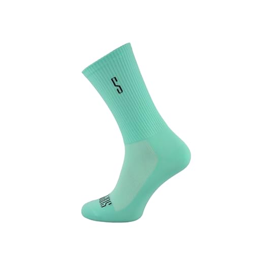 Support lineS Leistungsstarke gerippte Fahrradsocken atmungsaktiv feuchtigkeitsableitend elastische Passform zum Wandern Spazierengehen Klettern Radfahren unverzichtbar, Azurblau, 39-41 EU von Support