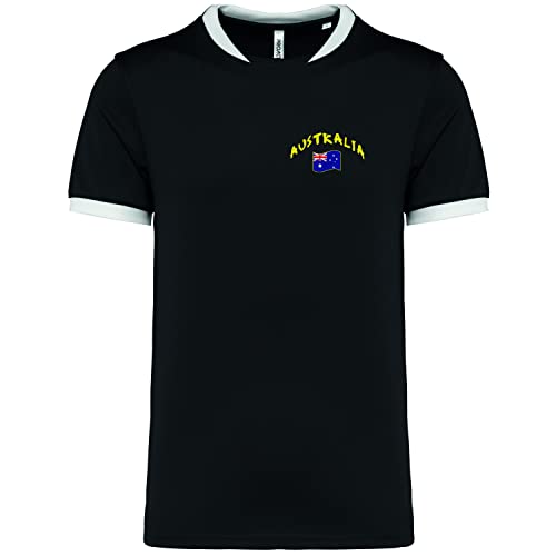 Supportershop Herren Australien T-Shirt, Schwarz, S von Supportershop