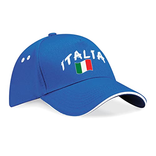 Supportershop Unisex Italien Baseballkappe, blau, One Size von Supportershop