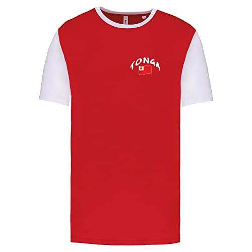 Supportershop Unisex Tonga T-Shirt, rot, 3XL von Supportershop