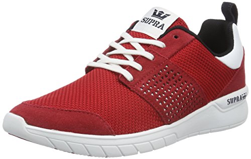 Supra Herren Scissor Low-Top, Rot (RED/Black - White 604), 41 EU von Supra