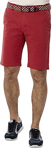 Suprax Herren Bermudas mit Gürtel, weiche Sommer-Shorts für Männer, Hose aus Baumwolle mit Dehnbund, Kurze Chino für die Freizeit, Regular-fit Passform, Größe 48-58 von Suprax