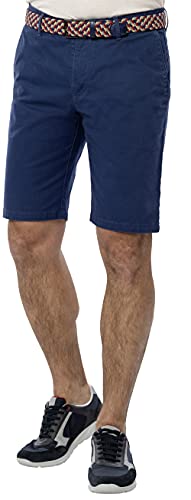 Suprax Herren Bermudas mit Gürtel, weiche Sommer-Shorts für Männer, Hose aus Baumwolle mit Dehnbund, Kurze Chino für die Freizeit, Regular-fit Passform, Größe 48-58 von Suprax