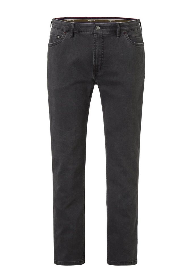 Suprax Regular-fit-Jeans 5-Pocket Suprax Jeans mit elastischem Komfort-Dehnbund und Sicherheitstasche von Suprax