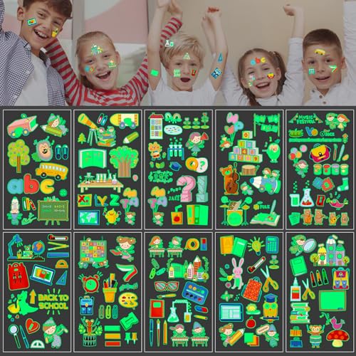 Schulanfang Tattoo 10 Bögen, Einschulung Mädchen Jungen Geschenk, Schultüte Füllung Leuchttattoos Kinder, Mitgebsel Einschulung Schulkind Geschenk Einschulung Geschenk Schulanfang Tattoo 10 Bögen, Einschulung Mädchen Jungen Geschenk, Schultüte Füllung Leuchttattoos Kinder, Mitgebsel Einschulung Schulkind Geschenk Einschulung Geschenk von SupreLuck